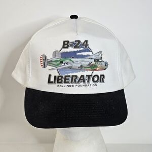 B-24 Liberator Heavy Bomber Collings Foundation Snapback Hat Trucker Cap KC Vtg